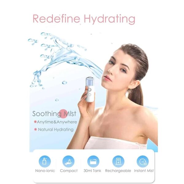 Nano Face Steamer – Deep Hydration & Facial Pore Cleansing Device - Image 3